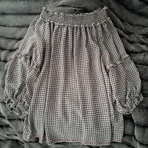 Max Studio Floral Smocked Blouse